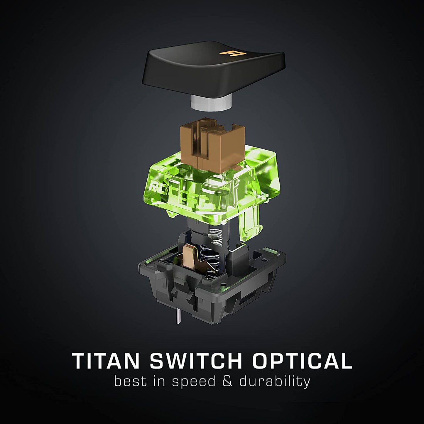 Vulcan TKL Tactile Gaming Keyboard - Compact Tenkeyless Design with Titan Optical Switches, RGB AIMO Lighting, and Durable Aluminum Top Plate - Detachable USB-C Cable - Sleek Black Finish