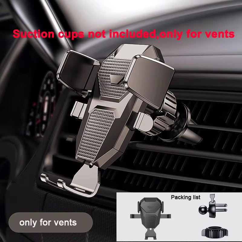 2023 Universal 360° Car Phone Holder - Suction Mount for 4-7 Inch Smartphones - Dashboard & Windshield Stand