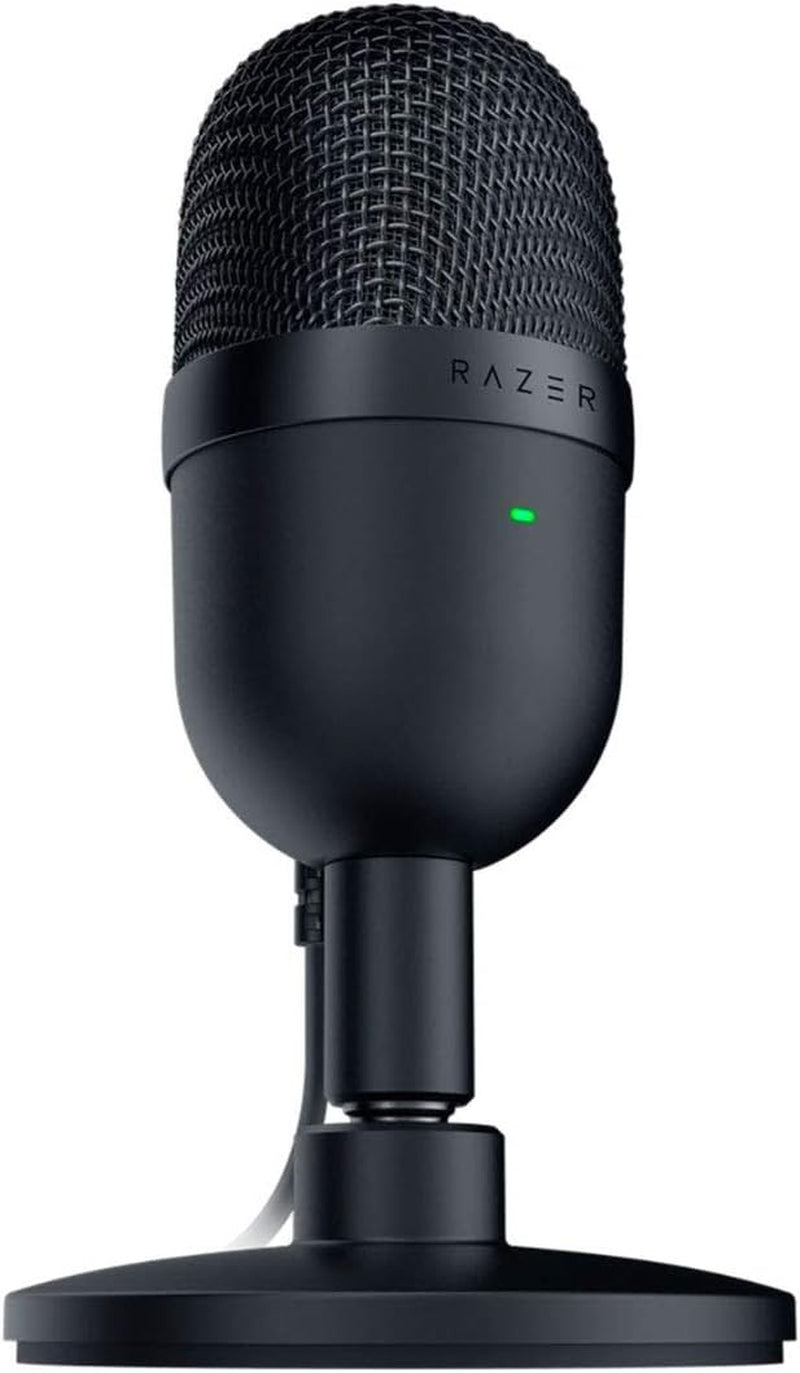 Seiren Mini USB Condenser Microphone - Pro-Level Streaming & Gaming Audio - Supercardioid Precision - Shock Resistant with Tilting Stand - Sleek Classic Black Design