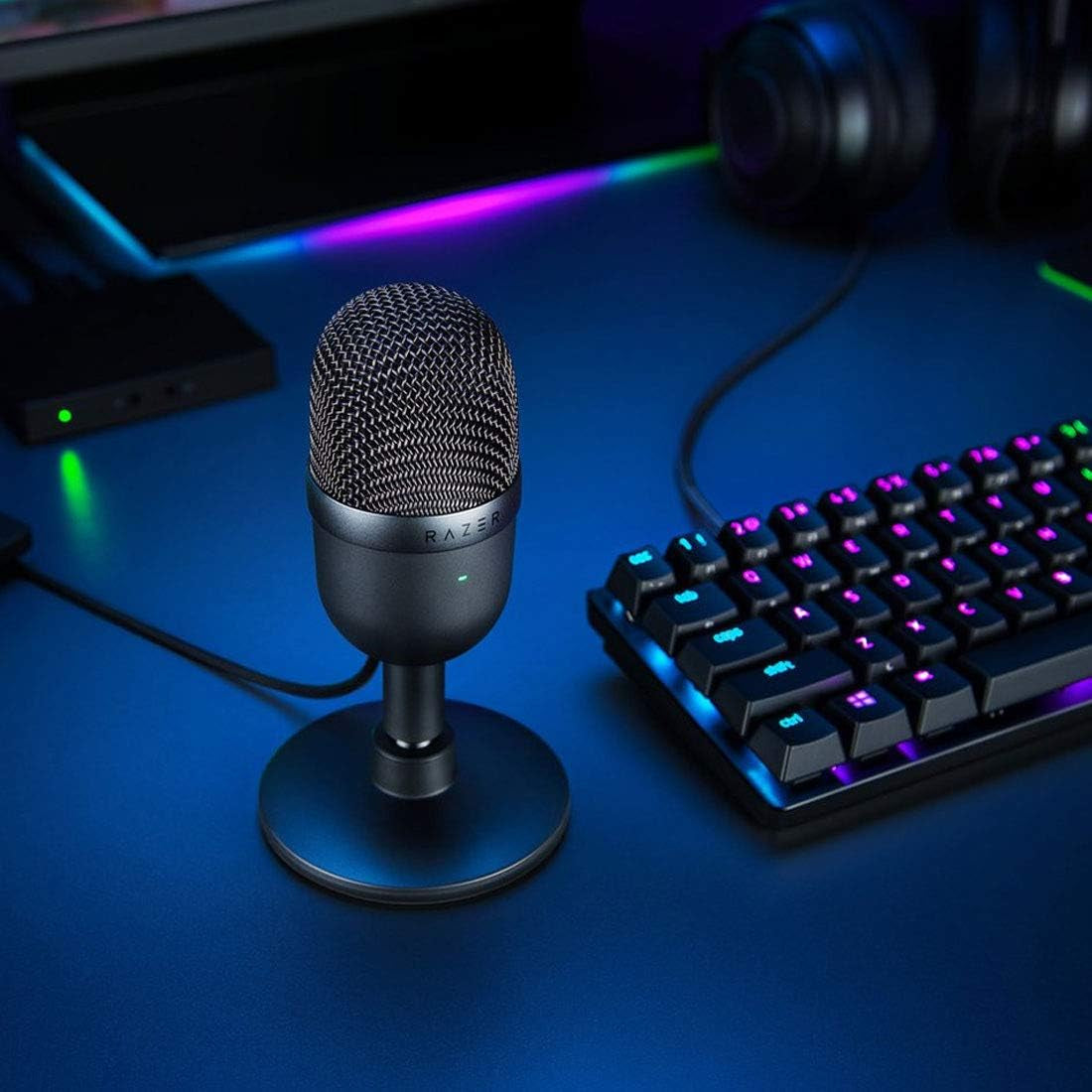 Seiren Mini USB Condenser Microphone - Pro-Level Streaming & Gaming Audio - Supercardioid Precision - Shock Resistant with Tilting Stand - Sleek Classic Black Design
