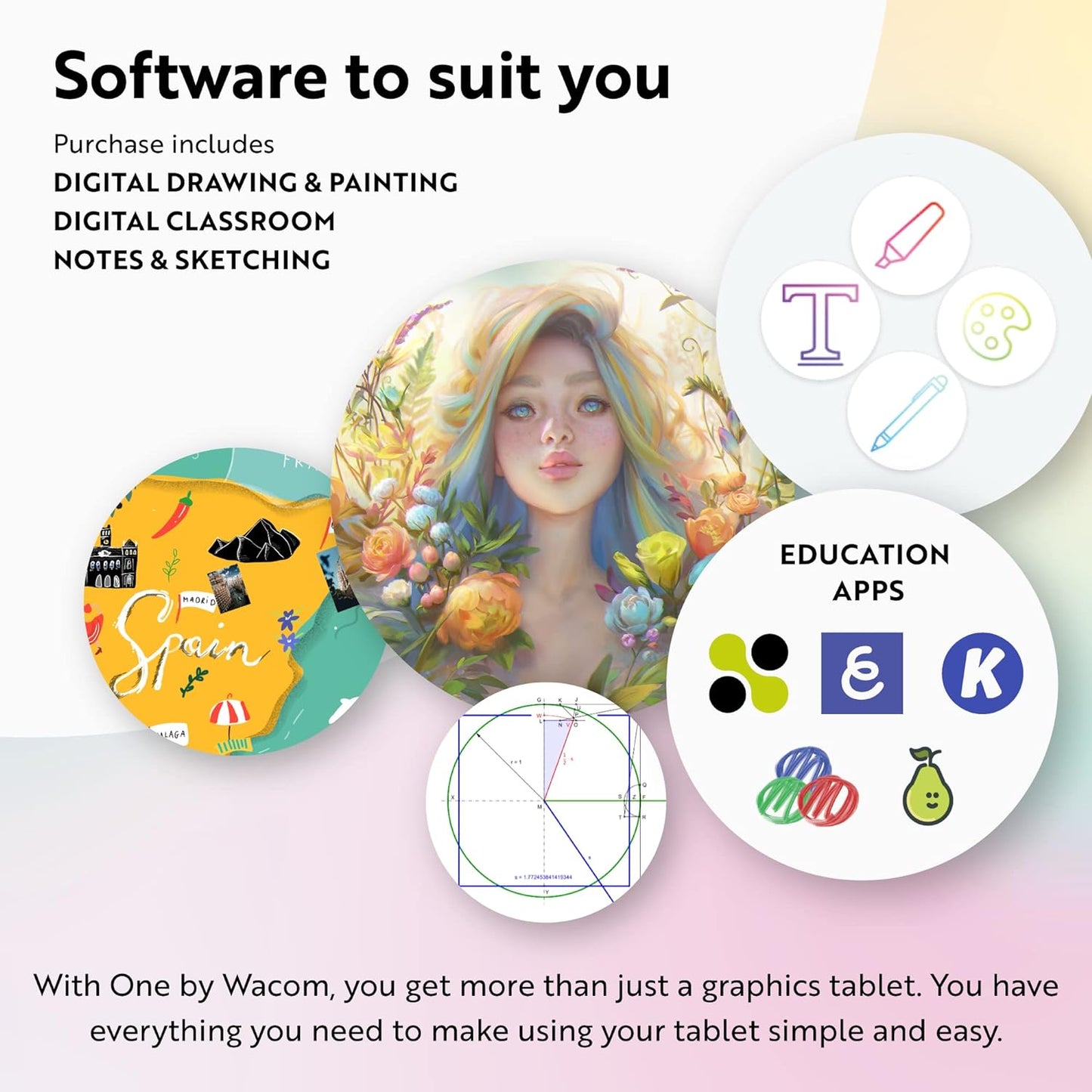 Small Graphics Drawing Tablet - 8.3" x 5.7" Portable & Ergonomic with 2048 Pressure Sensitive Pen, Compatible with Chromebook, Mac & Windows for Students and Creators