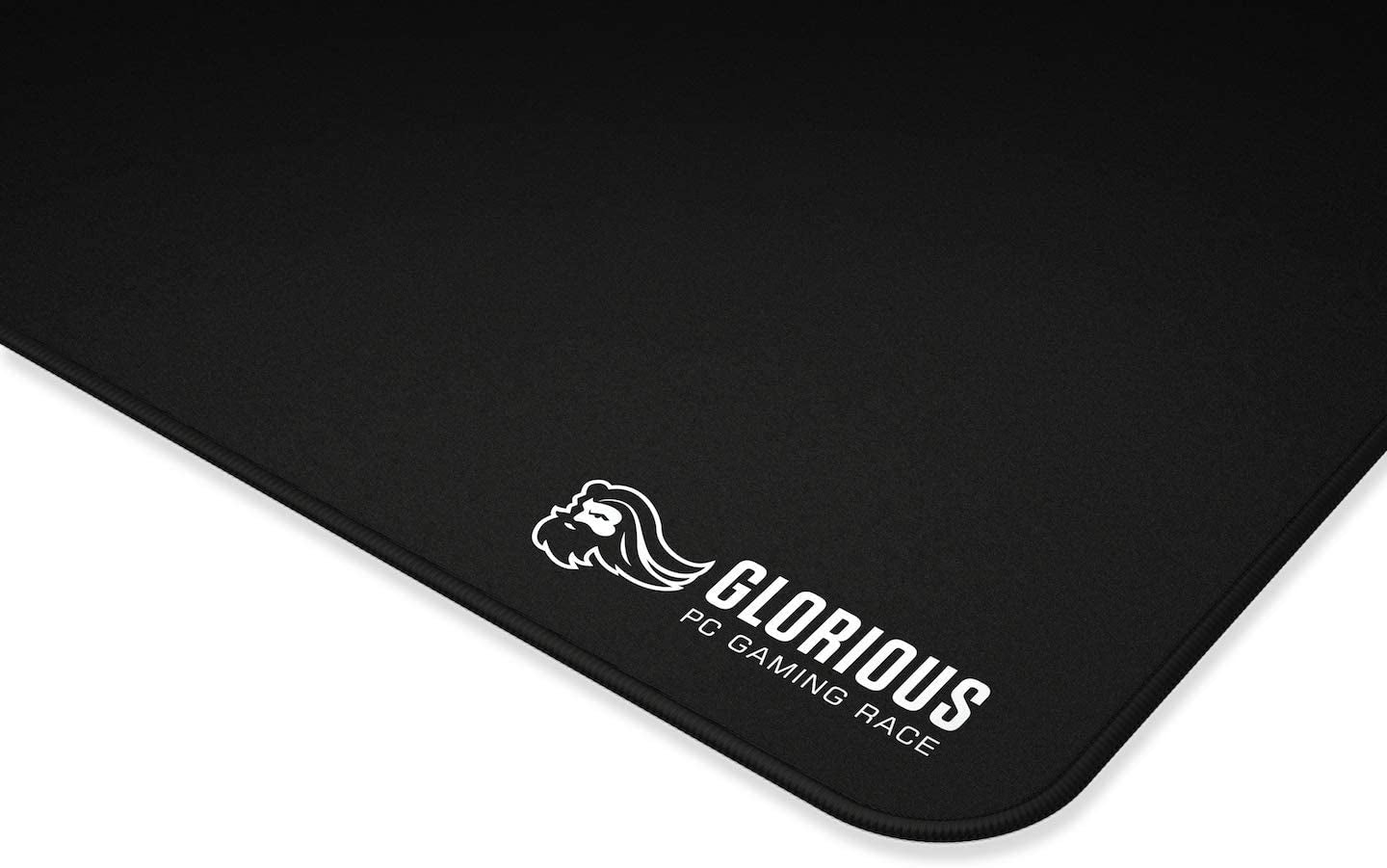 Extra Large 3XL Gaming Mouse Pad - Premium Black Cloth with Stitched Edges, 24"x48" for Ultimate Gaming Experience