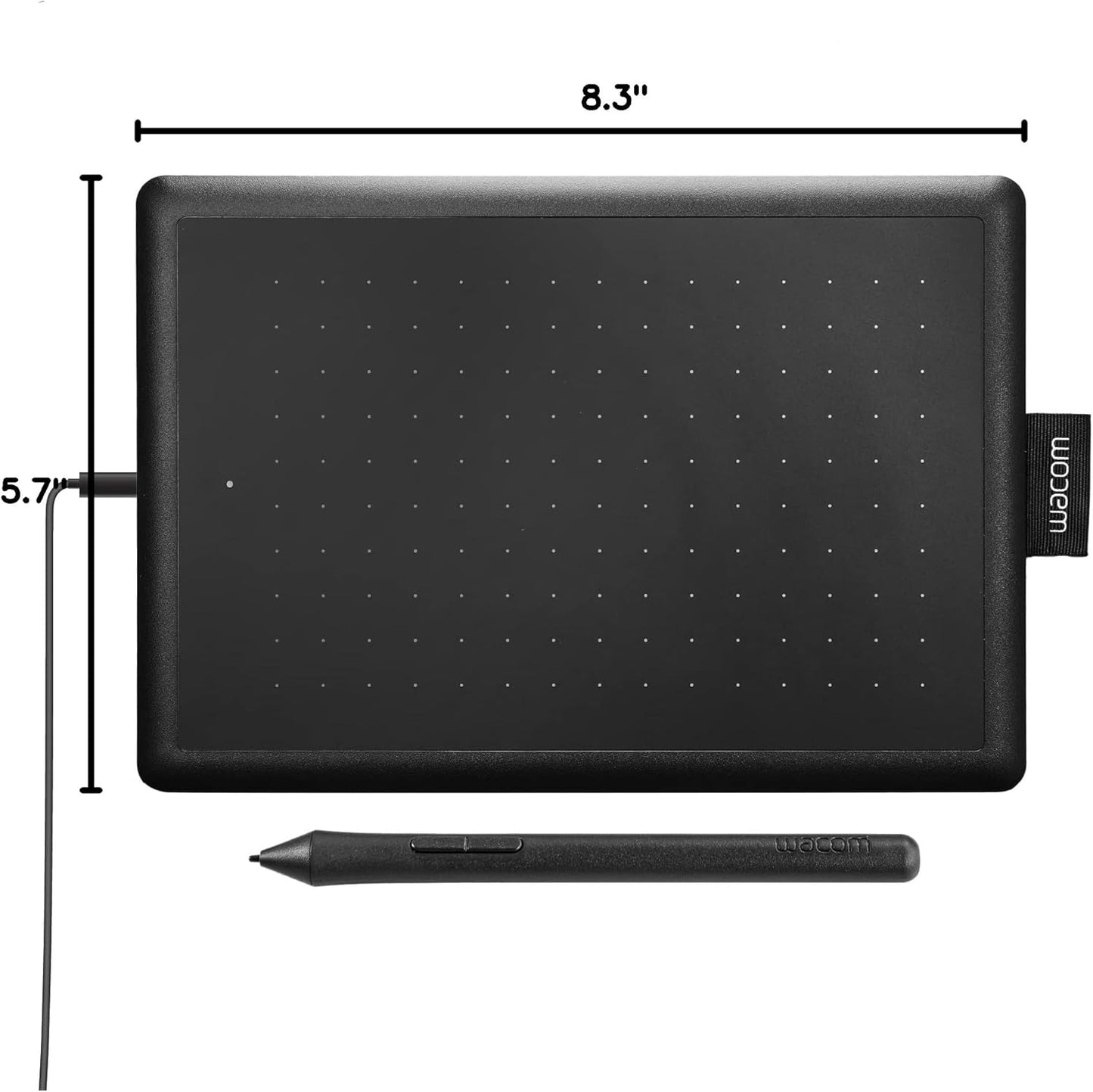 Small Graphics Drawing Tablet - 8.3" x 5.7" Portable & Ergonomic with 2048 Pressure Sensitive Pen, Compatible with Chromebook, Mac & Windows for Students and Creators