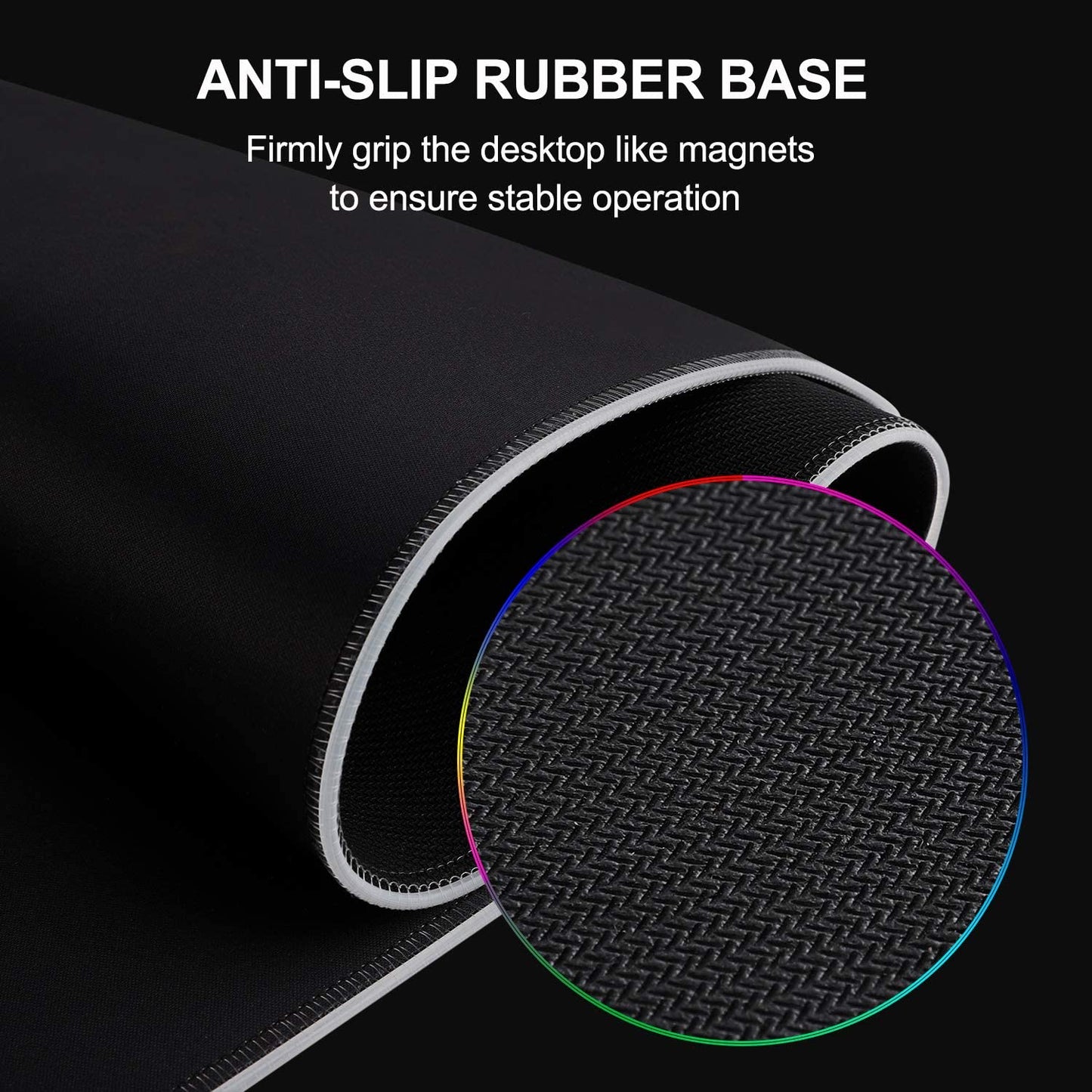 Ultimate Large RGB Gaming Mouse Pad - 14 Vibrant Modes, Oversized LED Glow, Anti-Slip, Waterproof Surface - Extra Large 31.5 x 11.8 Inch Soft Keyboard & Mouse Mat