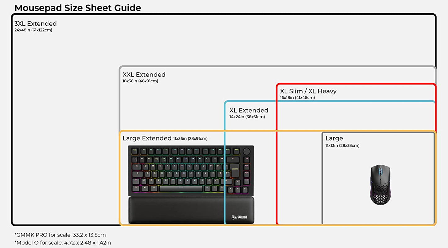 Extra Large 3XL Gaming Mouse Pad - Premium Black Cloth with Stitched Edges, 24"x48" for Ultimate Gaming Experience