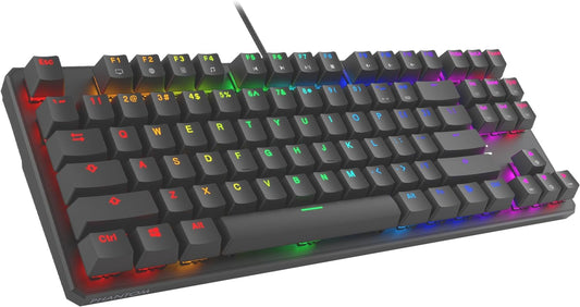 Phantom 87-Key RGB Mechanical Keyboard with Outemu RED Switches - Ultimate Gaming Experience!