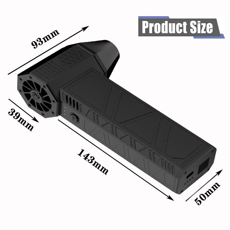 High-Power Mini Turbo Jet Fan Air Duster - 3 Adjustable Speeds, Up to 130,000 RPM for Ultimate Car and Computer Cleaning!