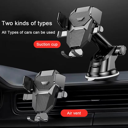 2023 Universal 360° Car Phone Holder - Suction Mount for 4-7 Inch Smartphones - Dashboard & Windshield Stand