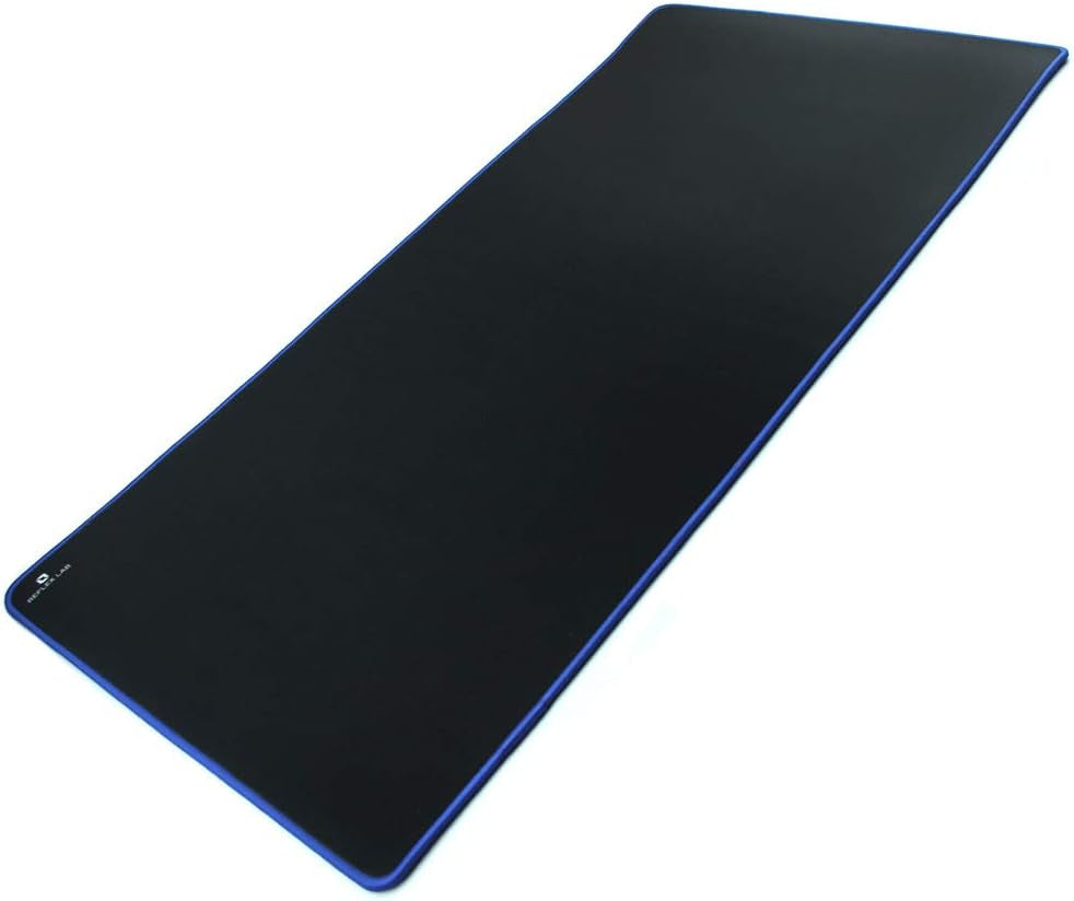 Extra Large XXXL Gaming Mouse Pad - Ultra Thick 5mm, Waterproof, Stitched Edges - 36"x18" Blue Mouse Mat for Ultimate Gaming Experience