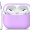 Lavender Silicone Protective Case for AirPods Pro 1st & 2nd Gen with Cleaner Kit and Keychain - Stylish Accessory for Men and Women