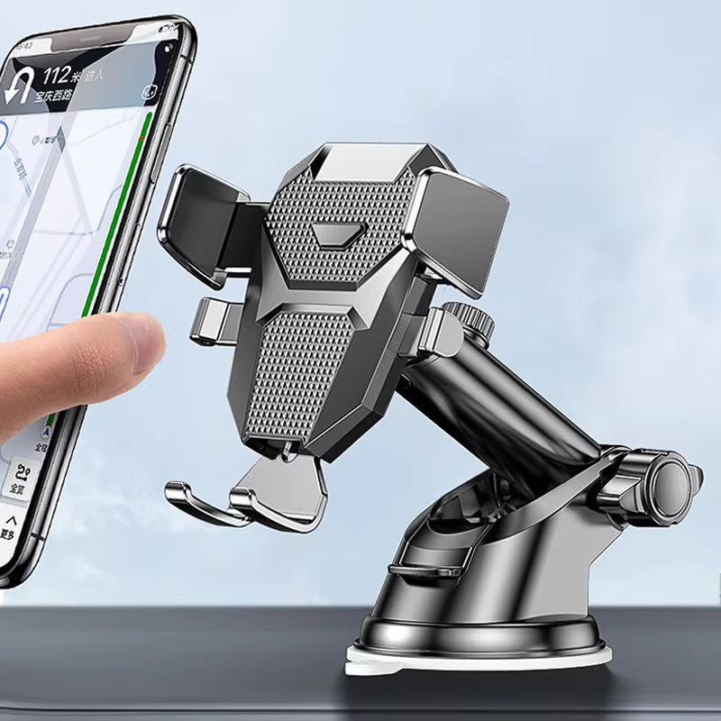 2023 Universal 360° Car Phone Holder - Suction Mount for 4-7 Inch Smartphones - Dashboard & Windshield Stand