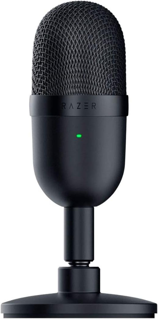 Seiren Mini USB Condenser Microphone - Pro-Level Streaming & Gaming Audio - Supercardioid Precision - Shock Resistant with Tilting Stand - Sleek Classic Black Design