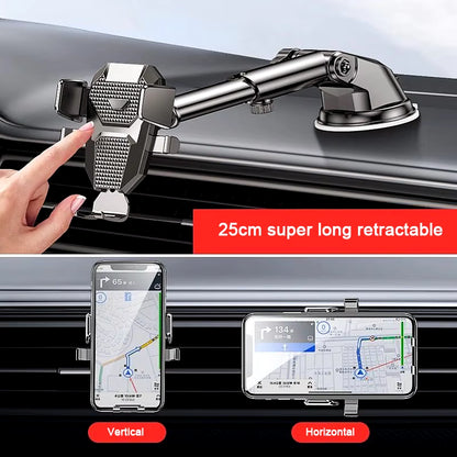 2023 Universal 360° Car Phone Holder - Suction Mount for 4-7 Inch Smartphones - Dashboard & Windshield Stand