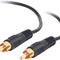 12ft Mono RCA Audio Cable - High-Quality Black Value Series Cable for Superior Sound Quality
