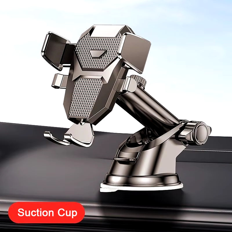 2023 Universal 360° Car Phone Holder - Suction Mount for 4-7 Inch Smartphones - Dashboard & Windshield Stand