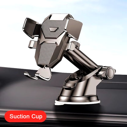 2023 Universal 360° Car Phone Holder - Suction Mount for 4-7 Inch Smartphones - Dashboard & Windshield Stand